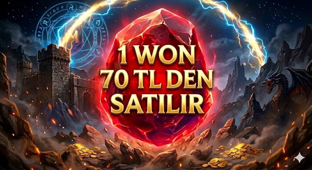 1 WON 70 TL DEN SATILIR MESAJ AT