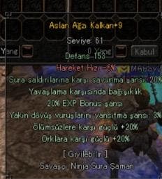 +9 20ÖLÜMSÜZ 20EXP BONUS ASLANAĞZI