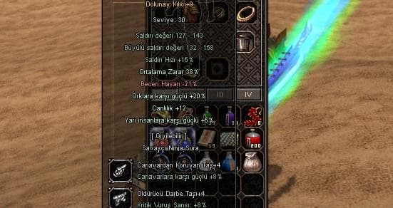 +9 DOLU 38 ORT 5 YARI 12 CANLILIK +4 TAŞLI