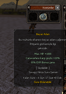 BEYAZ ASLAN 8 GÜNLÜK