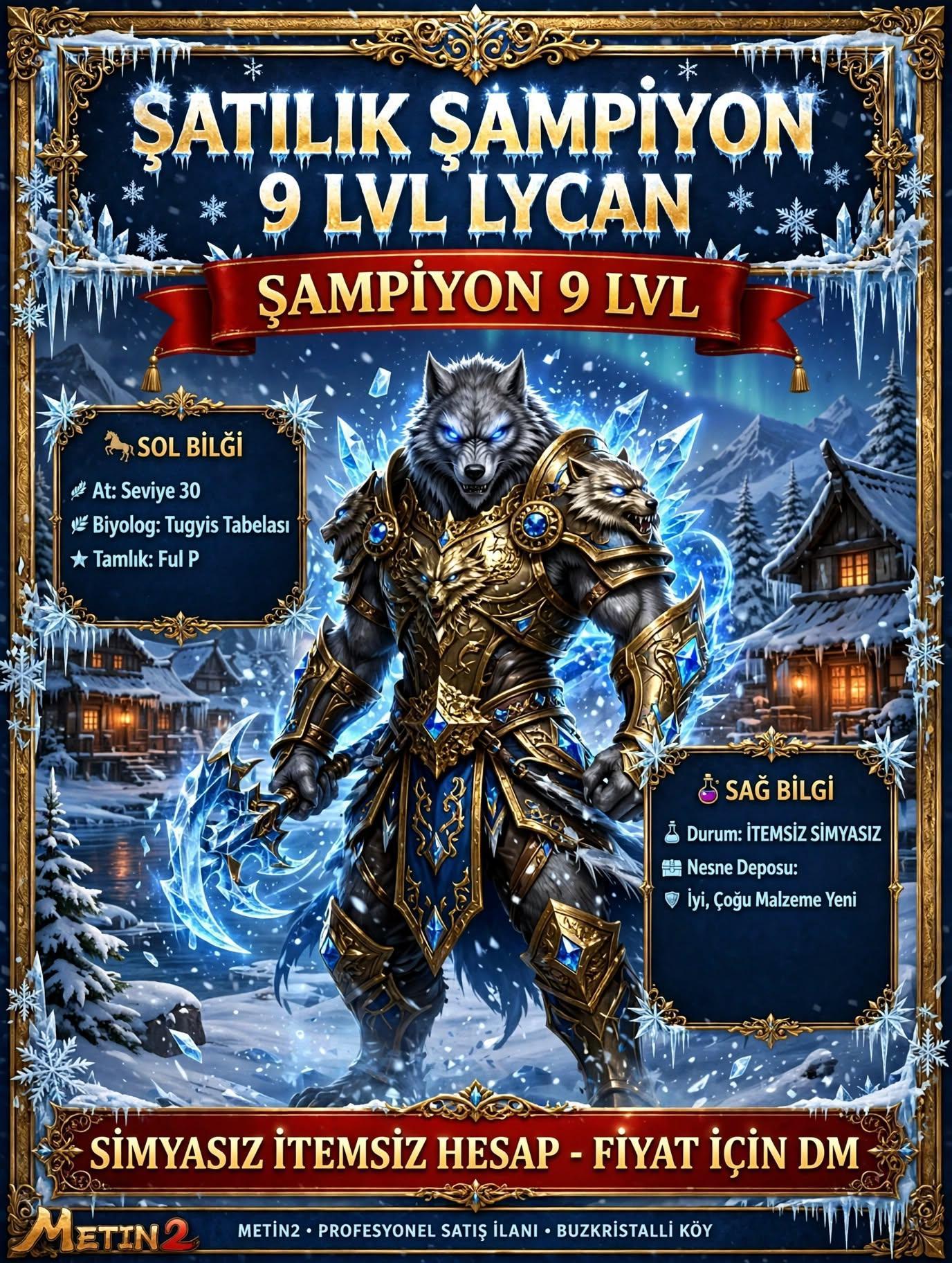 Şampiyon 8 lvl lycn son kutu 9 olcak