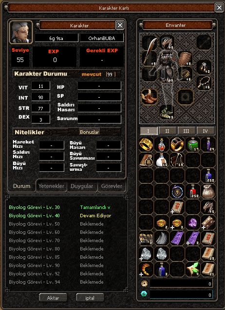 55 LVL DOYUM CANAVARI SURA 3G'Lİ (47 ATEŞ SAV)