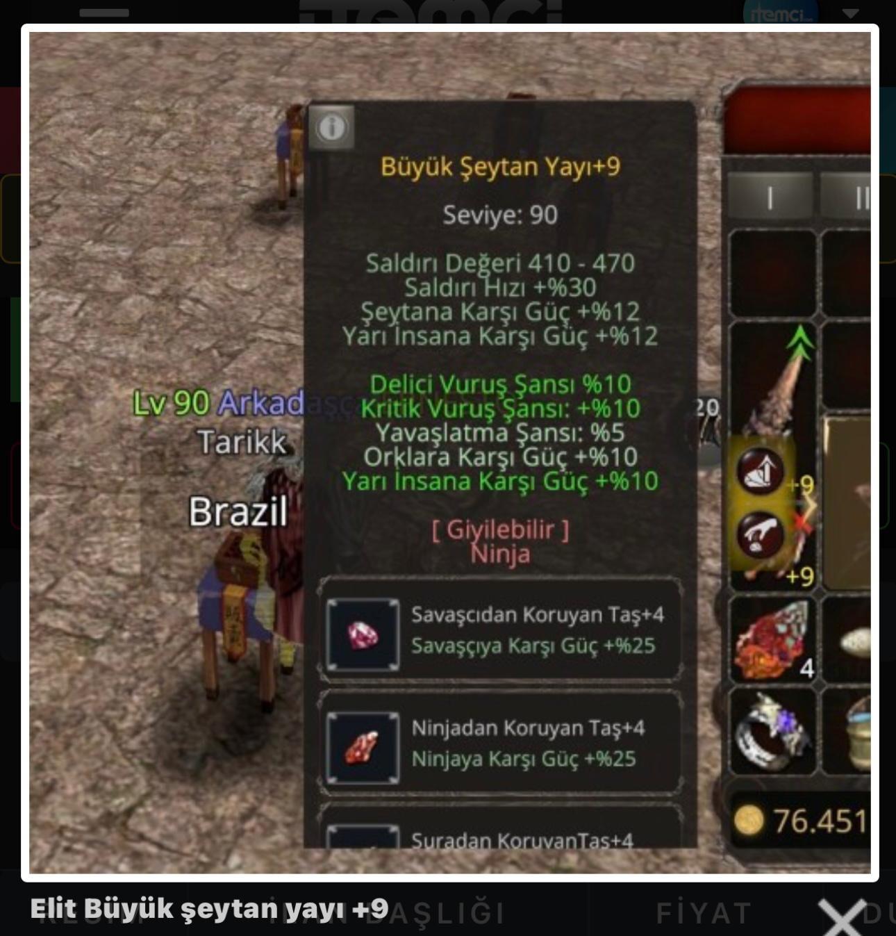 Elit 90 lvlik yay +9
