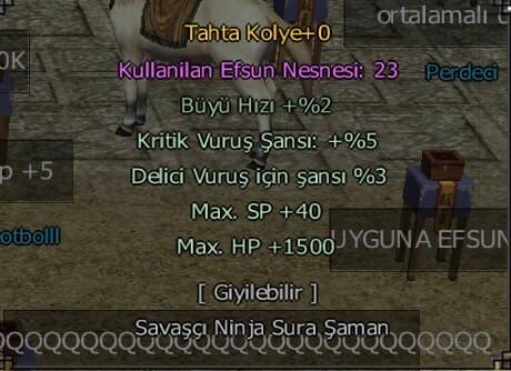 55 LEVEL BÜYÜLÜ SİLAH DOYUMLUK KESKİNLİK G