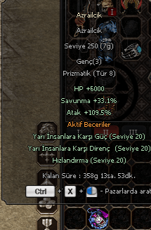 250 Level Tip 8 Elit Pet