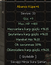 +6 ABANOZ KÜPE KULELİK ELİT