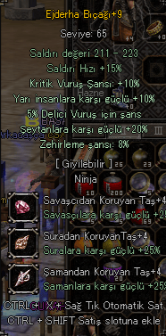 SERVERİN EN ELİT EJDER BIÇAĞI SATIŞTA