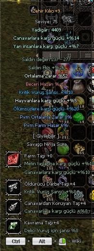 +9 ZEHİR KILICI 52 ORT FARMLIK PVM LERİ ATILI