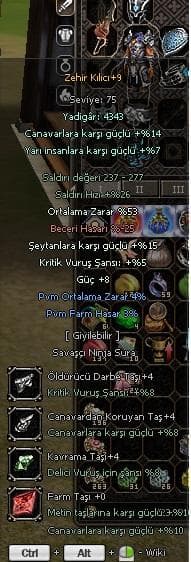 +9 ZEHİR KILICI GÜÇ KRİTKLİ