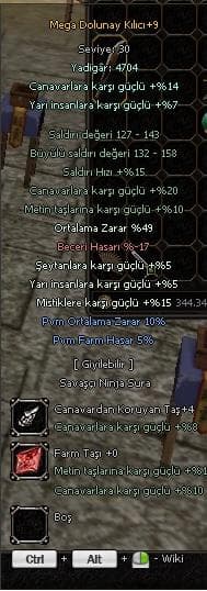 +9 MEGA DOLUNAY KILICI 49 ORT PVM Lİ