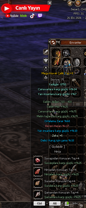 MEGA +9 60 Ort HAVALI VE NİNJA SET VE HEDİYELER