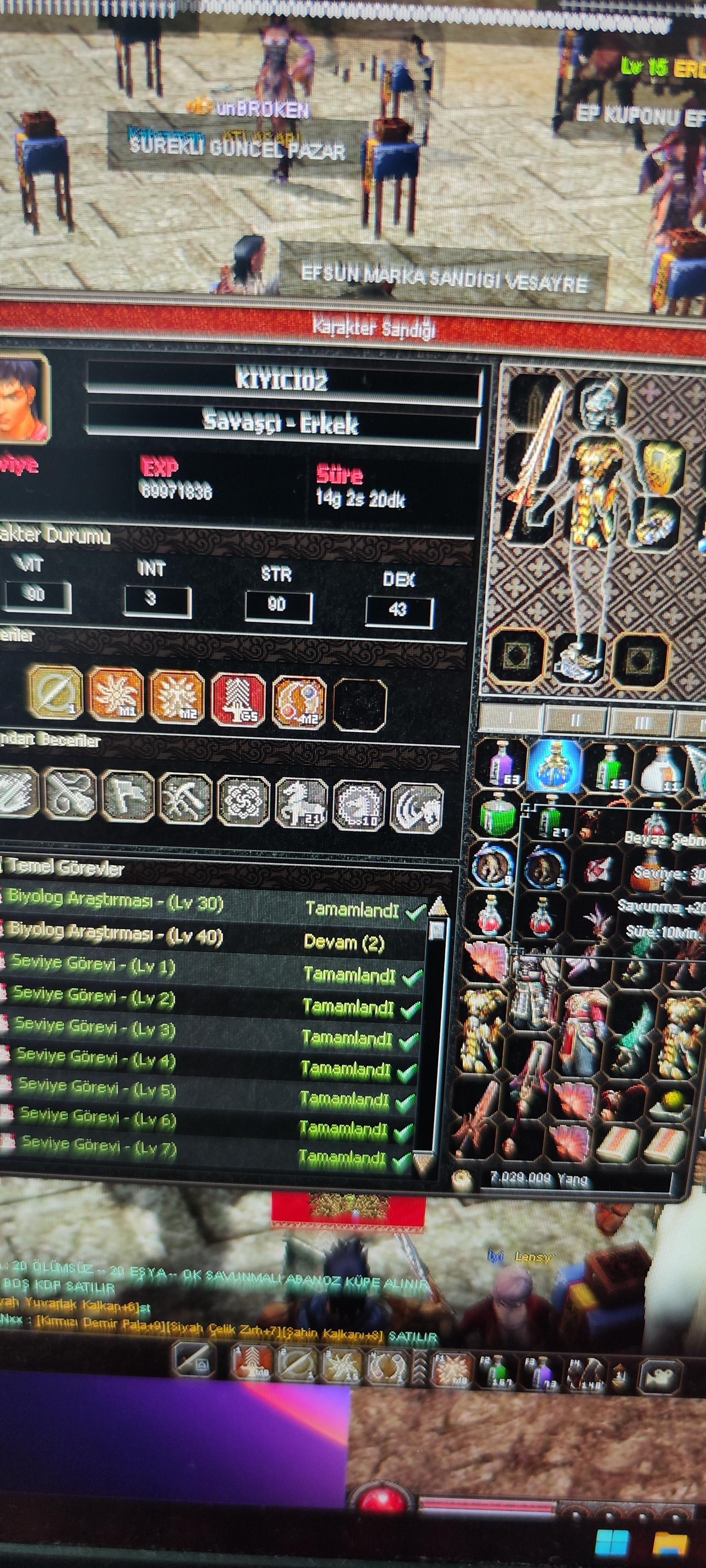 70 LVL FULL İTEMLİ HAYALET CANAVARİ