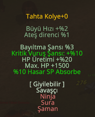 TAHTA KOLYE KRİTİKLİ HPLİ