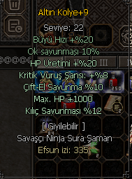 +9 ALTIN KOLYE EFSANE