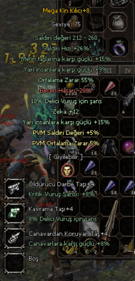 Mega Kin Kılıcı +8 (PAZARLIK VAR YAZ)