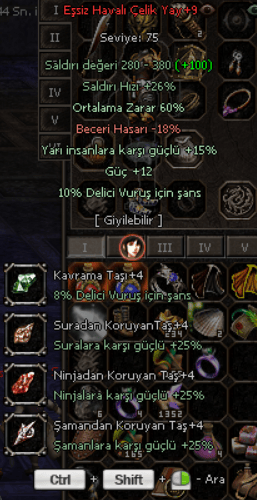 60 yarı delici güç full evrim Havalı
