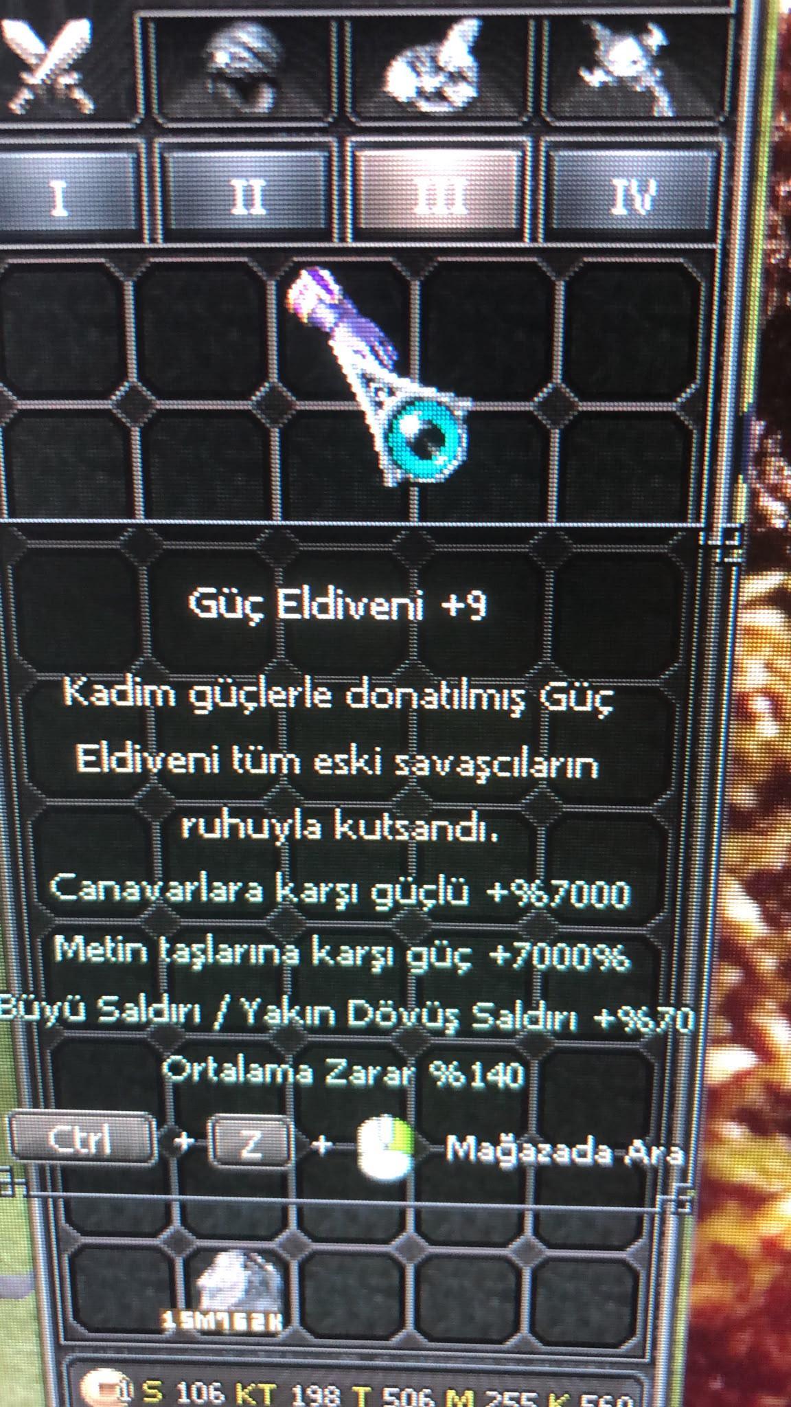 KELEPİR +9 GÜÇ ELDİVENİ SATILIR RESME BAK HASARINI KATLA