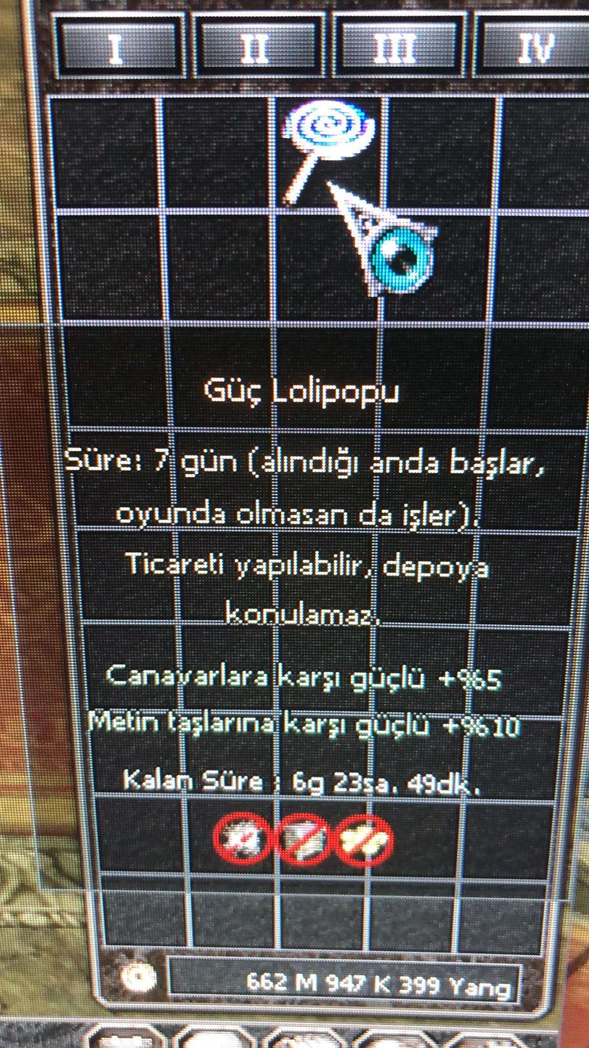 7 GÜNLÜK GÜÇ LOLİPOPU SATILIR RESME BAK HASARINI KATLA