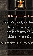 METİN EFSUNU 5 ADET