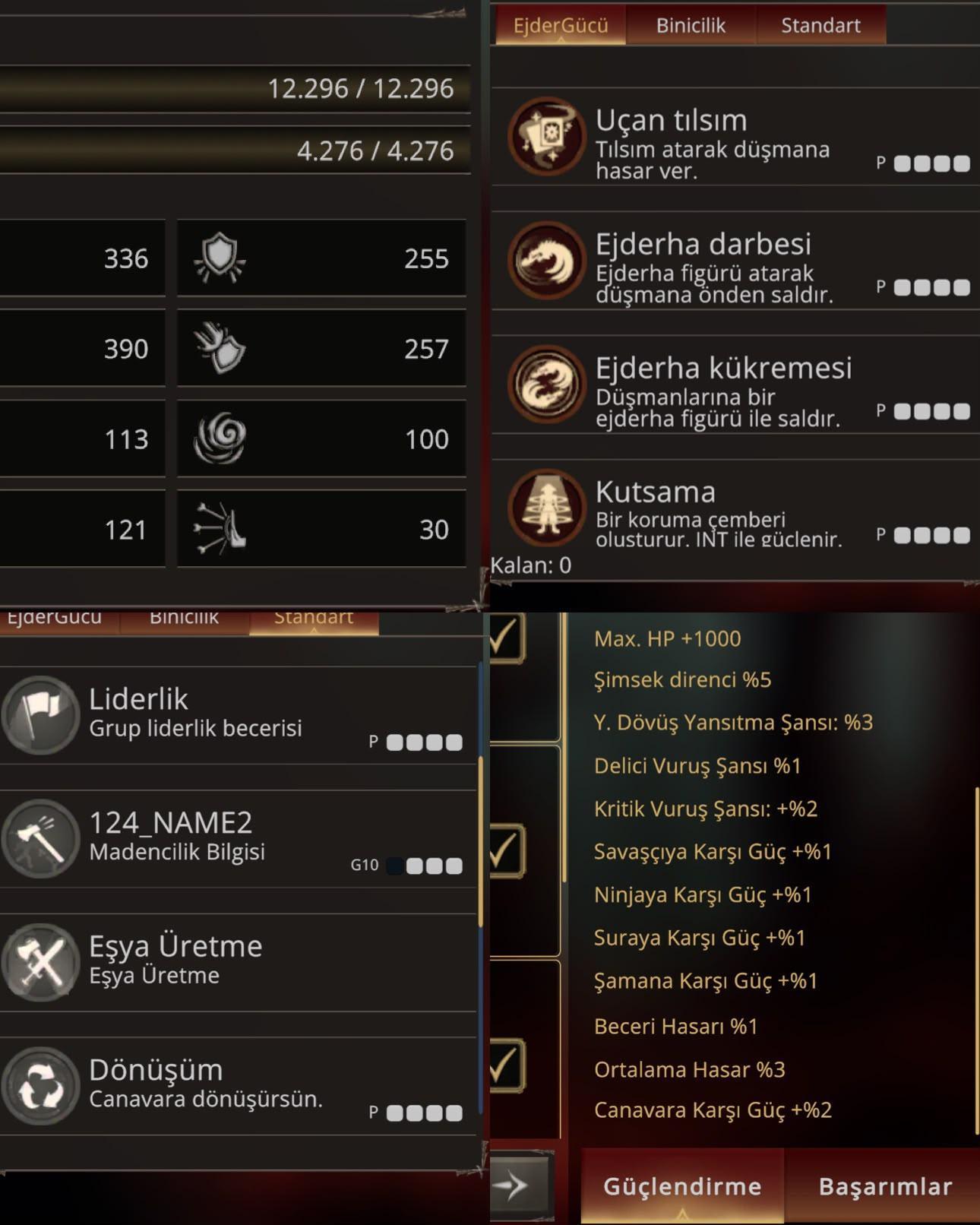 99 level 8 p krtikçi şaman