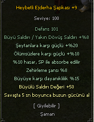 50 B.STR 5 BUZ ŞAMAN KASTI HEYBETLİ