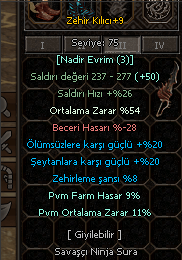 +9 EFSANE BİR ZEHİR HASARI UÇURAN CİNSTEN