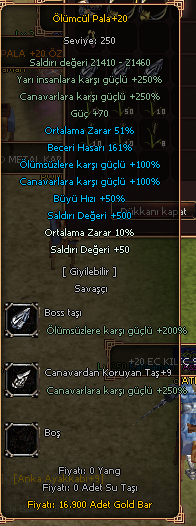 +20 ÖLÜMCÜL PALA EC SAVAŞCI