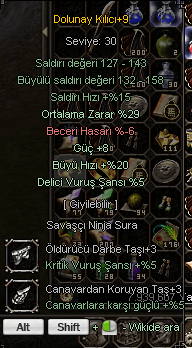 +9 DOLUNAY 3 TAŞLI 29 ORT 8 GÜÇ 5 DELİCİ