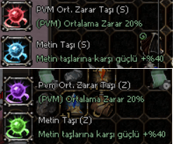 4 ADET FARM TAŞI 2 Sİ SİLAH-2 Sİ ZIRH İÇİN