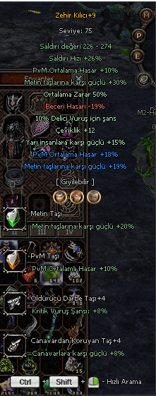 ZEHİR +9 2 ADET NESNE TAŞLI