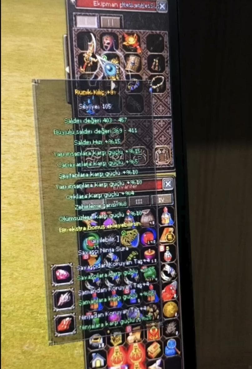 105 muko yesim yakıt elmas 98 ninja mitsi set ful item