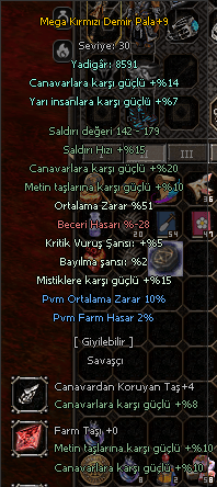 9 MEGA KDP ELİT 51 ORT 5 KRİT 10 PVM ORT 2 PVM FARM 4 FARM TAŞLI