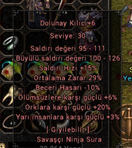 +6 29 Ort Dolunay +20 Ork. Teklif birak