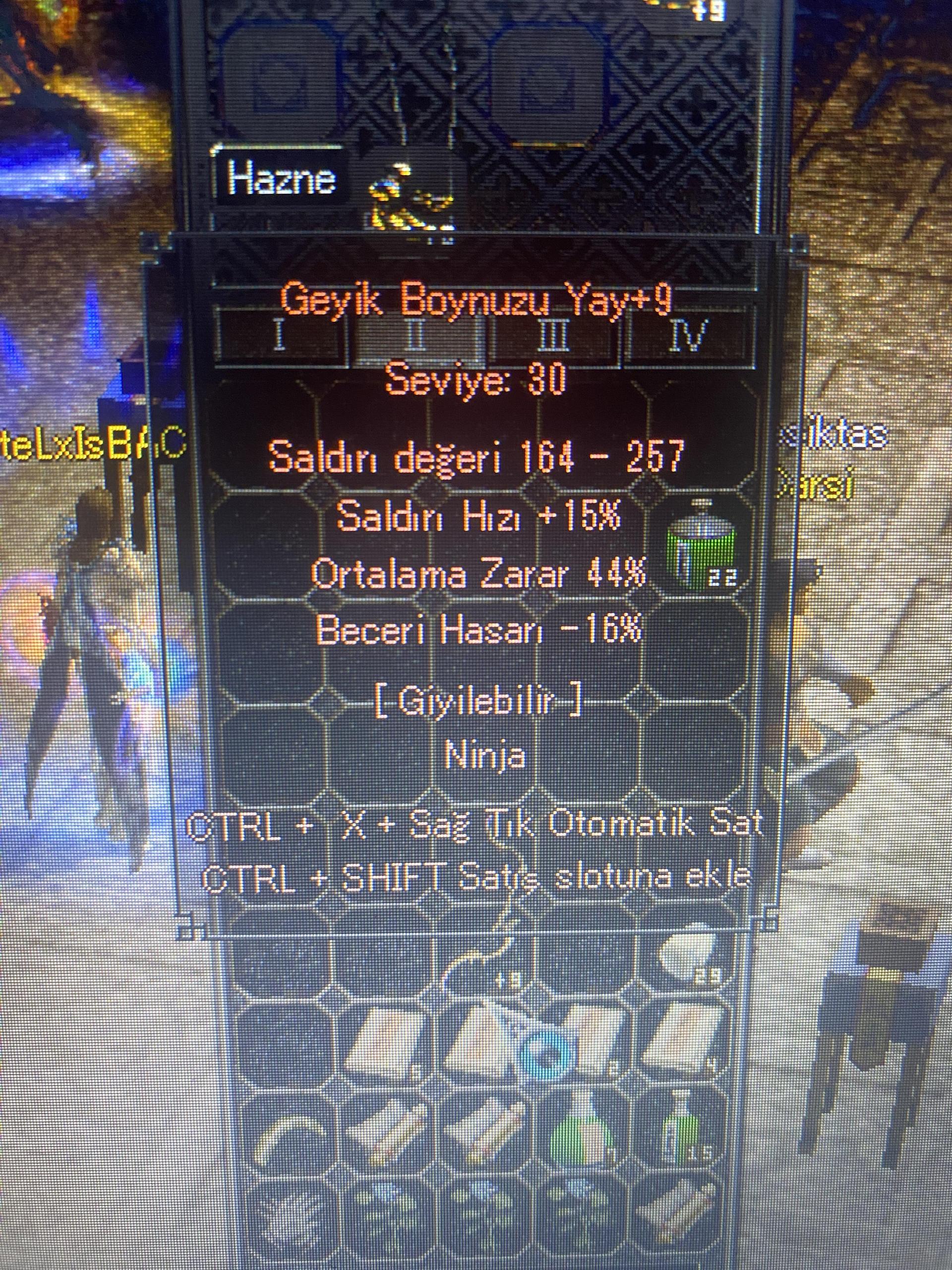 +9 Geyik Boynuzu Yay 44 Ort !