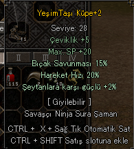 20 HAREKET HIZI 28LVL KÜPE
