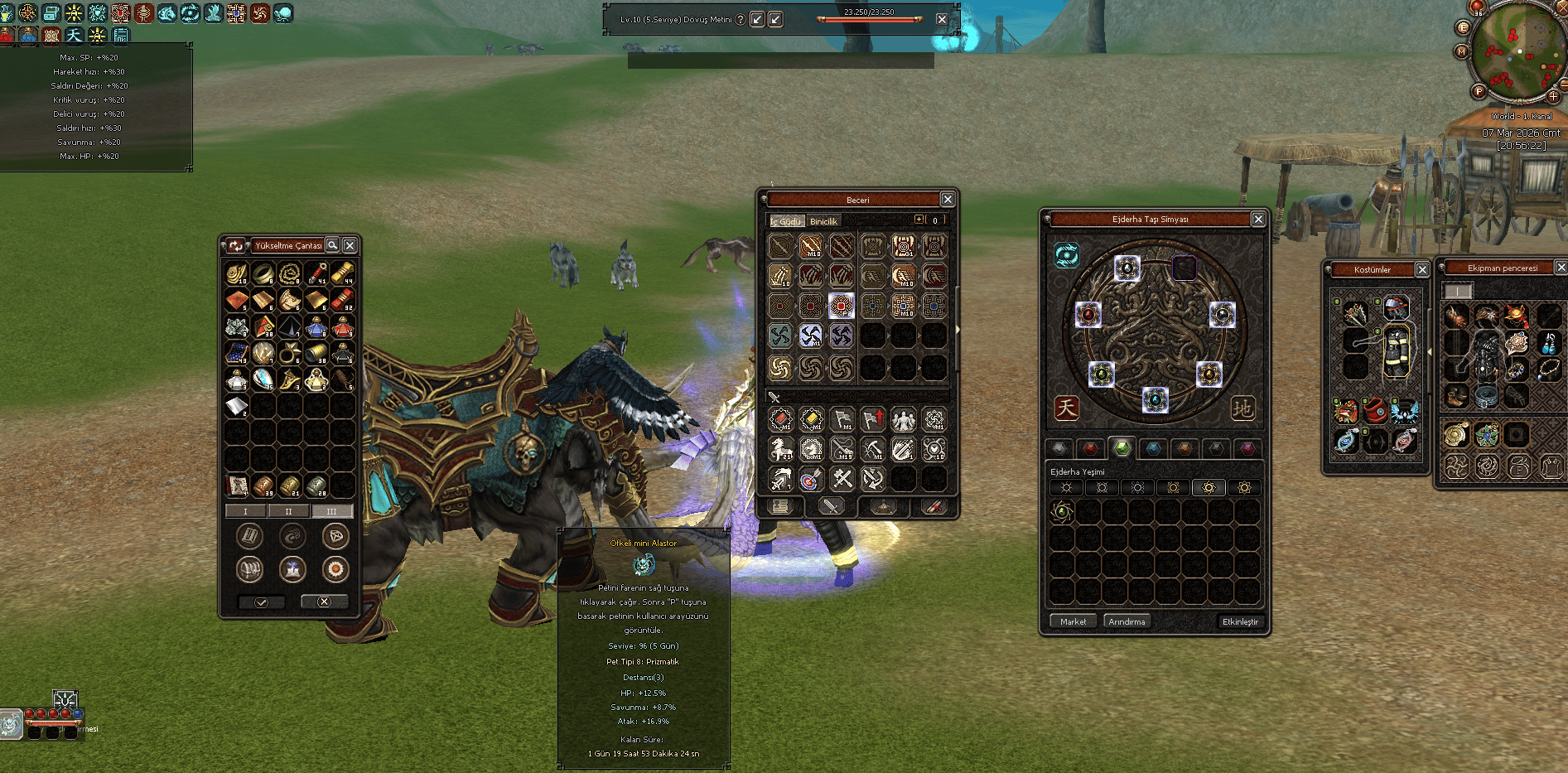 96 LW LYCAN METİNE HASAR 240 KELEPİR TİP 8 ALASTOR METİN OTOLU