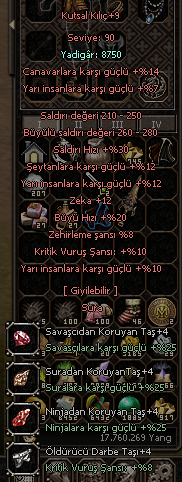+9 KUTSAL KILIC