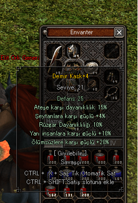 Serverin Elit itemlerinden