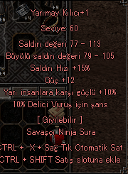ELİT YARIM AY KILICI