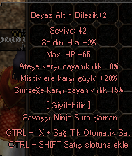 10 ATEŞ 20 MİSTİK 42 LİK BİLEZİK