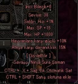 15 ATEŞ 1K HP İNCİ BİLEZİK