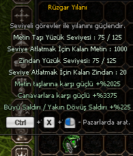 75 SEVİYE TOPRAK VE RÜZGAR YILANI