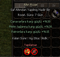 ALTIN ROZET 650 TL