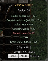 43 ORT 6 GÜÇ 8 KRİT DOLU TEKLİF ALINIR
