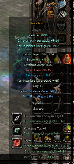 +9 KİN KILICI 55 ORT FULL EWO ELİT