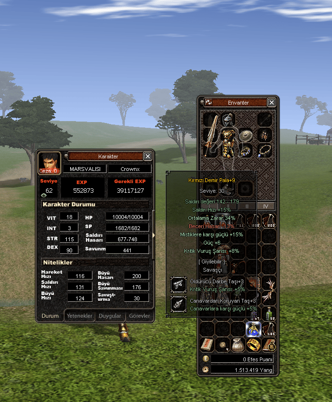 62 LVL | AT ASKER | BUZ TOPU | HAYALET ORMAN KESER
