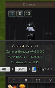 TEK BAŞINA 1KT HASAR KOYAN İTEM