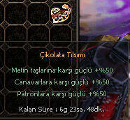 Çikolata tılsımı