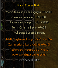 KAOS ESANSI İKSİRİ
