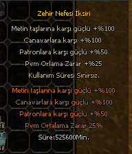 ZEHİR NEFESİ İKSİRİ